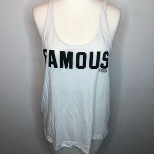 Xtra small famous white muscle tee PINK